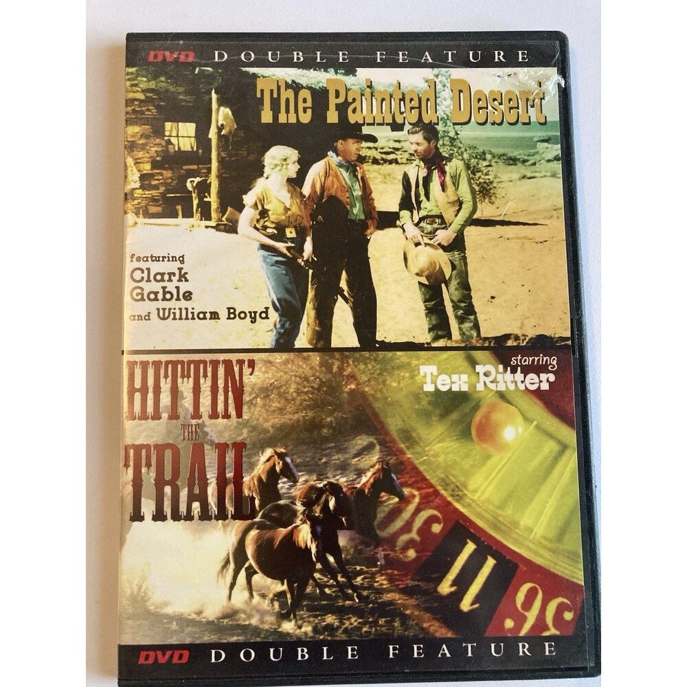 Double Feature: The Painted Desert / Hittin' The Trail -RITTER ,GABLE-Westerns